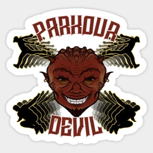 Parkour Devil Sticker